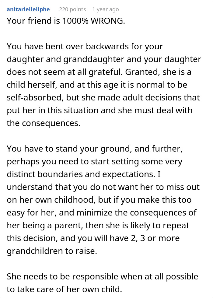 Text exchange about a grandma setting boundaries for babysitting plans on Valentine’s Day. Text exchange about a grandma setting boundaries for babysitting plans on Valentine’s Day.