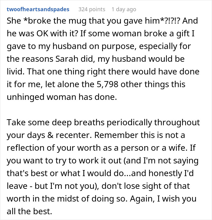 Text post expressing frustration about a 'work wife' making a wife feel like an outsider in her marriage. Text post expressing frustration about a 'work wife' making a wife feel like an outsider in her marriage.