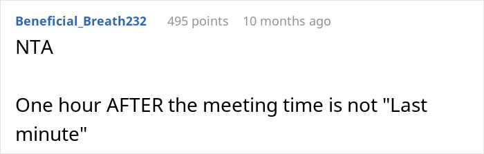 Online comment supporting a woman's decision to cancel her birthday dinner after no one showed up. Online comment supporting a woman's decision to cancel her birthday dinner after no one showed up.