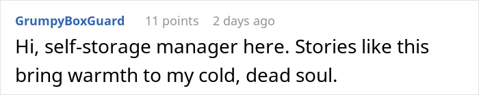 Text comment from GrumpyBoxGuard about a story on toxic girlfriend revenge. Text comment from GrumpyBoxGuard about a story on toxic girlfriend revenge.