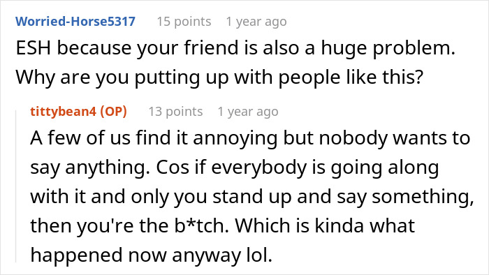 Reddit comments discussing issues with a serial moocher during a friend's hangout. Reddit comments discussing issues with a serial moocher during a friend's hangout.