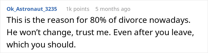 Neglecting chores and relationship advice on a discussion forum post with a high engagement count. Neglecting chores and relationship advice on a discussion forum post with a high engagement count.