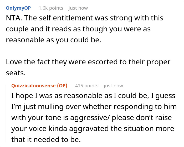 Reddit comments discuss a situation where a man insisted on a seat swap for his pregnant wife. Reddit comments discuss a situation where a man insisted on a seat swap for his pregnant wife.