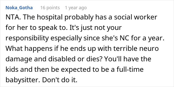 Reddit comment discussing refusal to rebook a pricey trip amid tough family conversation. Reddit comment discussing refusal to rebook a pricey trip amid tough family conversation.