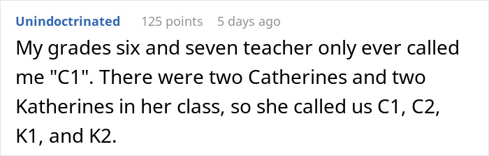 Student shares story of revenge on teacher who used codes for student names in class. Student shares story of revenge on teacher who used codes for student names in class.
