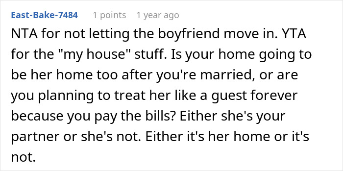 Reddit comment discussing opinions on a teenager moving out and home ownership dynamics. Reddit comment discussing opinions on a teenager moving out and home ownership dynamics.