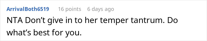 Reddit comment advising not to give in to MIL tantrum about sleepover postpartum. Reddit comment advising not to give in to MIL tantrum about sleepover postpartum.