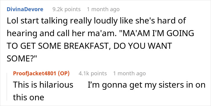 Comments discussing a woman's humorous reaction to her dad's girlfriend, highlighting parenting dynamics. Comments discussing a woman's humorous reaction to her dad's girlfriend, highlighting parenting dynamics.