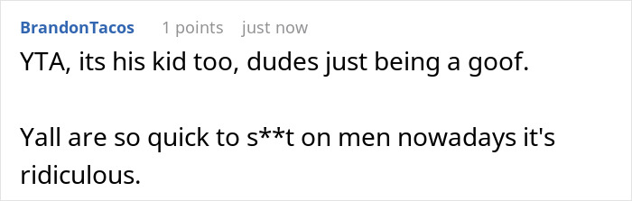 Text expressing frustration over criticism of a man attending pregnancy appointments. Text expressing frustration over criticism of a man attending pregnancy appointments.