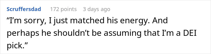 Comment on a forum discussing a racist man's interaction with a coworker. Comment on a forum discussing a racist man's interaction with a coworker.