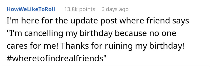 Text exchange about a pricey birthday celebration causing online rants. Text exchange about a pricey birthday celebration causing online rants.