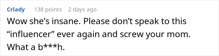 Comment criticizing an influencer's unreasonable request for a free painting and extra payment. Comment criticizing an influencer's unreasonable request for a free painting and extra payment.