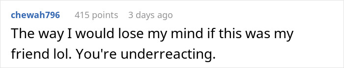 Comment reaction about friend unable to pay for vacation last minute. Comment reaction about friend unable to pay for vacation last minute.