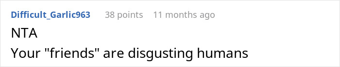 Comment criticizing friends who lied about income for food bank access. Comment criticizing friends who lied about income for food bank access.