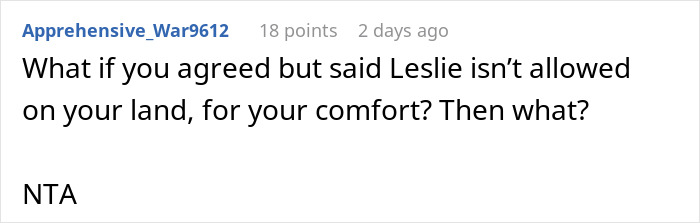 Reddit comment discussing a man refusing friends' wedding in his backyard after being denied a plus-one. Reddit comment discussing a man refusing friends' wedding in his backyard after being denied a plus-one.