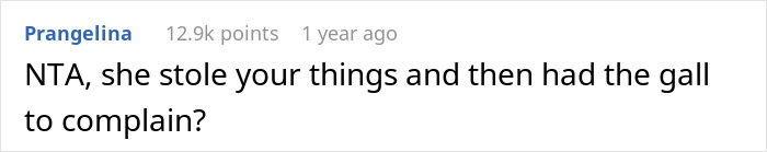Comment discussing a teen's expensive skincare being used without permission and the ensuing complaint. Comment discussing a teen's expensive skincare being used without permission and the ensuing complaint.