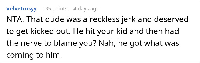 Comment criticizing reckless skier reported to ski patrol for hitting a child on a beginner trail. Comment criticizing reckless skier reported to ski patrol for hitting a child on a beginner trail.
