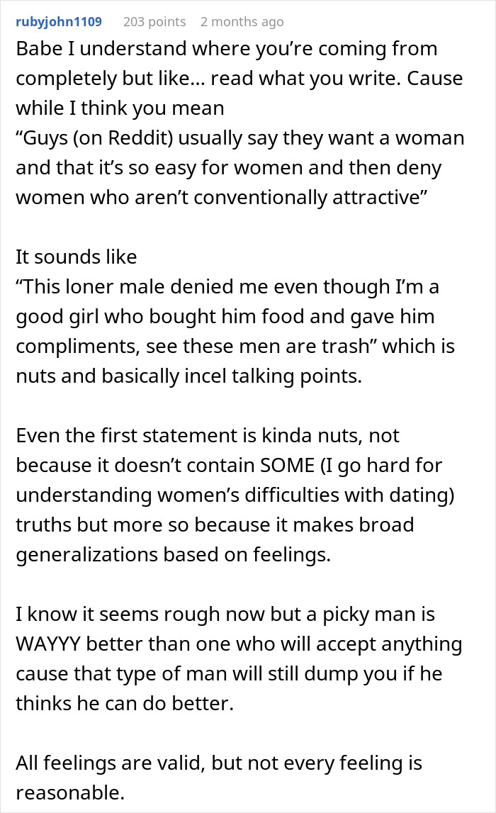 Text conversation discussing dating, rejection, and generalizations based on dating advice related to a Zoomer friend. Text conversation discussing dating, rejection, and generalizations based on dating advice related to a Zoomer friend.