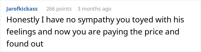 Comment criticizing a woman for joking about divorce, leading to her husband's reaction. Comment criticizing a woman for joking about divorce, leading to her husband's reaction.