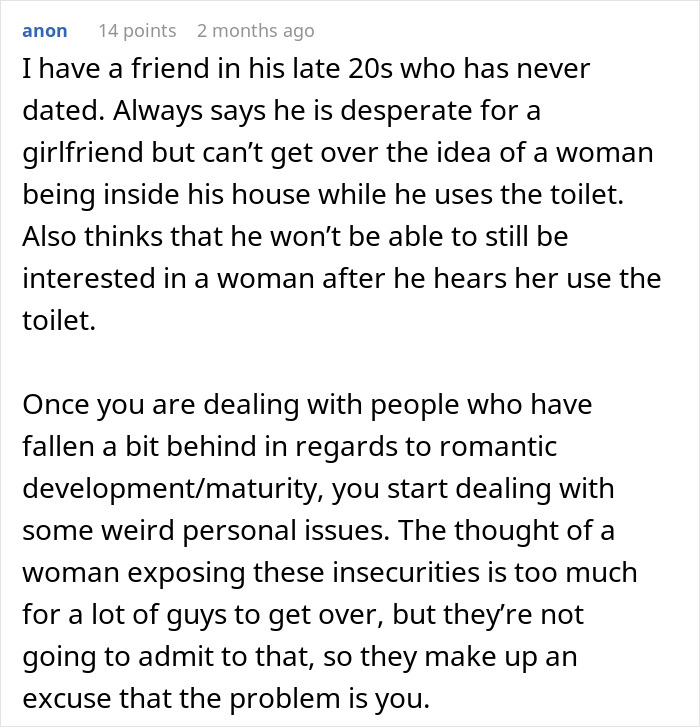 Reddit post about insecurities and romantic development in a young man seeking a girlfriend. Reddit post about insecurities and romantic development in a young man seeking a girlfriend.