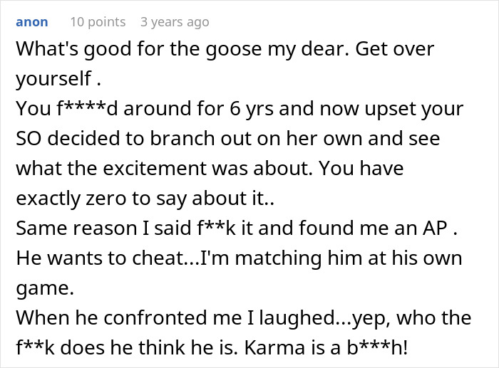 Comment discussing infidelity, with person confronting their cheating spouse, highlighting the marriage issues. Comment discussing infidelity, with person confronting their cheating spouse, highlighting the marriage issues.