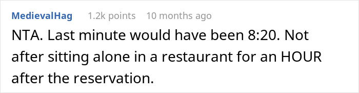 Text conversation about canceling birthday dinner after being alone for an hour. Text conversation about canceling birthday dinner after being alone for an hour.