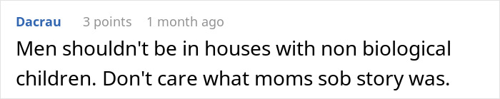 Comment discussing impact of stepdaughter's lies, expressing strong views on family dynamics. Comment discussing impact of stepdaughter's lies, expressing strong views on family dynamics.