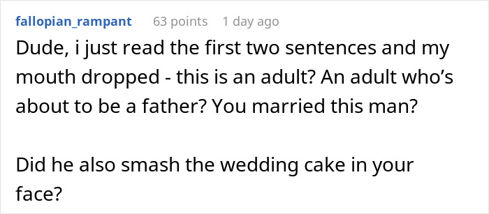 User expressing disbelief and frustration over a man who bothers his wife during pregnancy appointments. User expressing disbelief and frustration over a man who bothers his wife during pregnancy appointments.