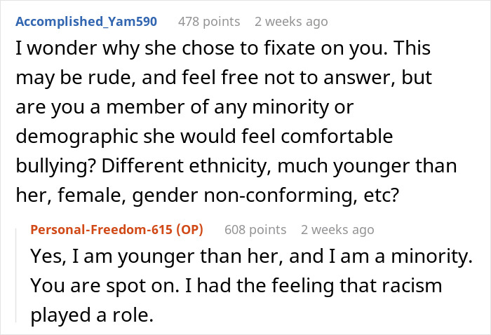 Discussing Karen's behavior on a bus; a young woman shares her experience of feeling targeted due to minority status. Discussing Karen's behavior on a bus; a young woman shares her experience of feeling targeted due to minority status.