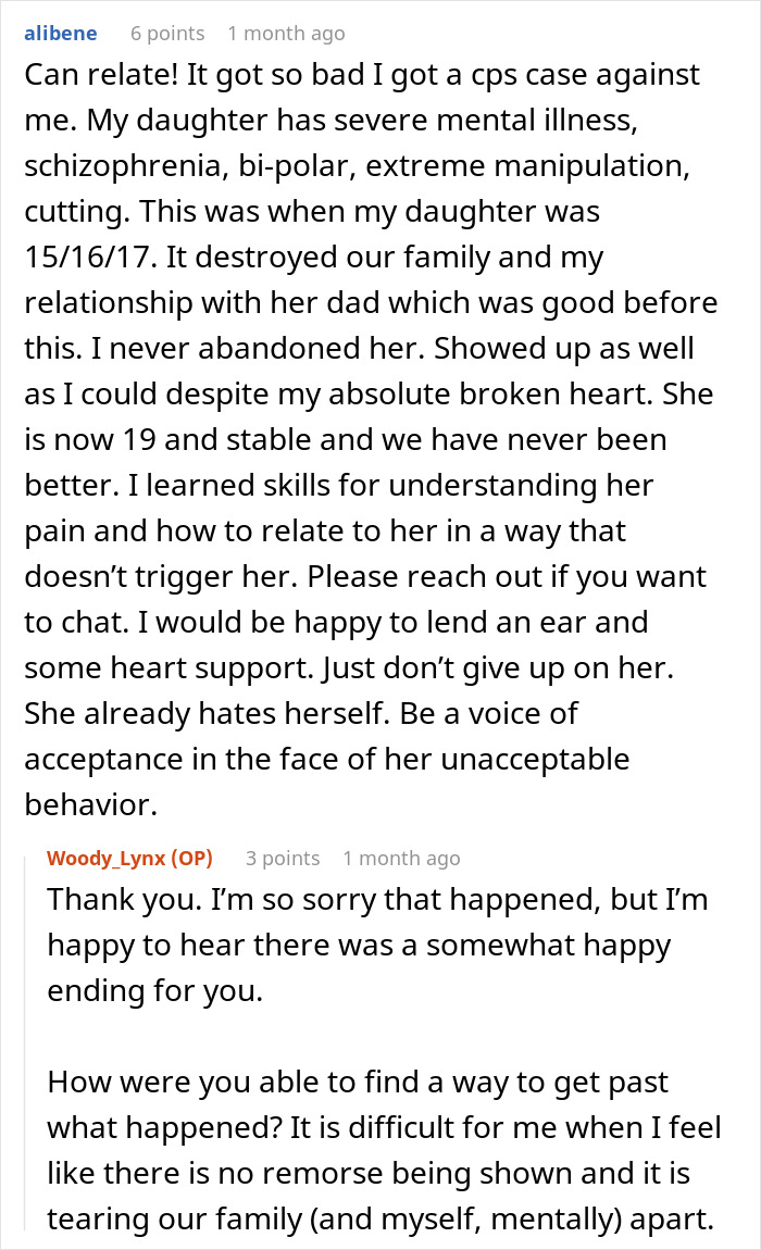 Reddit conversation about a stepdaughter's pathological lies affecting family dynamics. Reddit conversation about a stepdaughter's pathological lies affecting family dynamics.