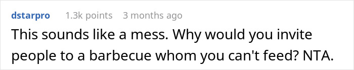 Comment on group of friends eating and inviting guests to barbecue but not feeding them, questioning the situation. Comment on group of friends eating and inviting guests to barbecue but not feeding them, questioning the situation.
