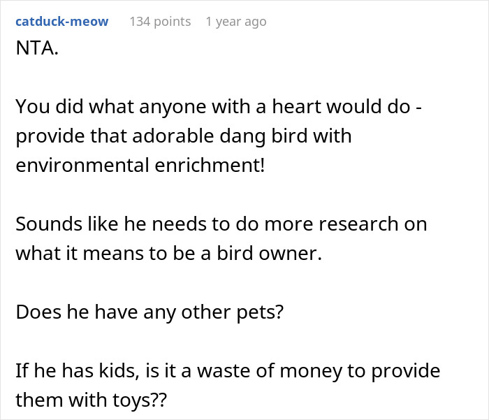 Text from a forum discussing a man's issues as a bad pet parent. Text from a forum discussing a man's issues as a bad pet parent.