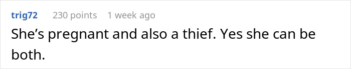 Comment about a pregnant coworker's actions and cravings. Comment about a pregnant coworker's actions and cravings.