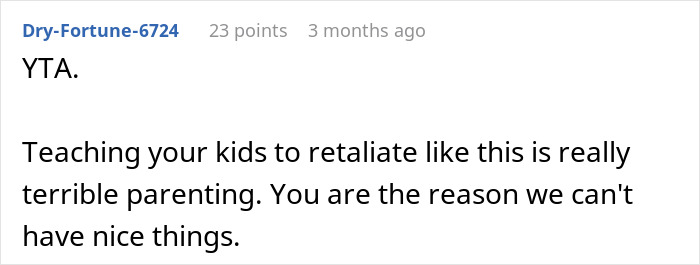 Reddit comment criticizing parenting choices related to kids looting brother's house. Reddit comment criticizing parenting choices related to kids looting brother's house.