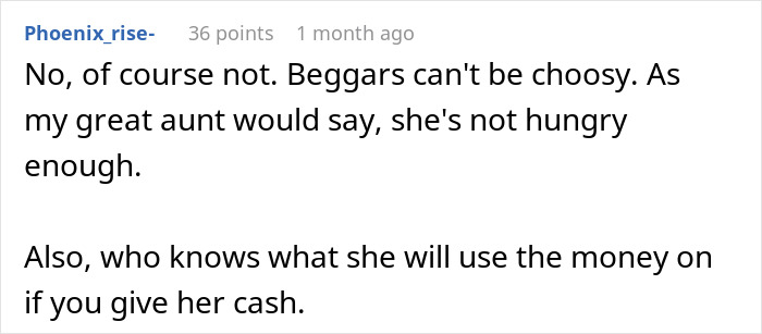 Text discussion about offering groceries from Dollar Tree, mentioning skepticism about using cash wisely. Text discussion about offering groceries from Dollar Tree, mentioning skepticism about using cash wisely.