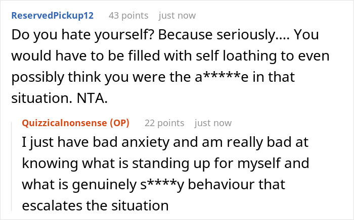 Reddit comment thread about prepaid train seat incident involving a pregnant wife. Reddit comment thread about prepaid train seat incident involving a pregnant wife.