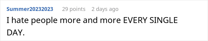 Reddit comment displaying frustration with people, related to a child's party RSVP issue. Reddit comment displaying frustration with people, related to a child's party RSVP issue.