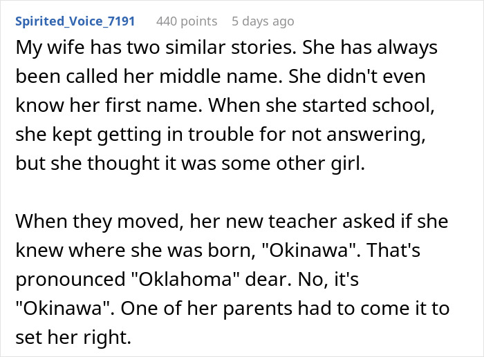 Text image discussing a student's revenge on a teacher who mispronounced their name and assumed their birthplace incorrectly. Text image discussing a student's revenge on a teacher who mispronounced their name and assumed their birthplace incorrectly.
