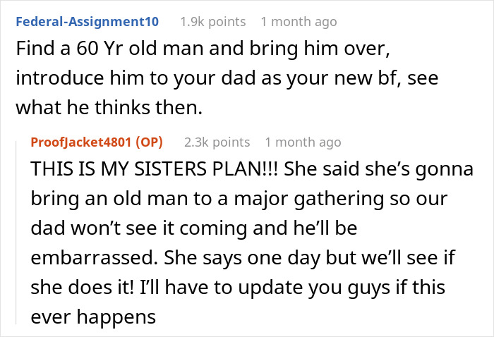 Online discussion about young woman's feelings towards dad's girlfriend parenting her. Online discussion about young woman's feelings towards dad's girlfriend parenting her.