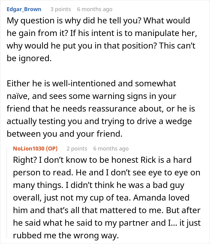 Reddit comments discussing testing a woman's mothering potential by getting a dog. Reddit comments discussing testing a woman's mothering potential by getting a dog.