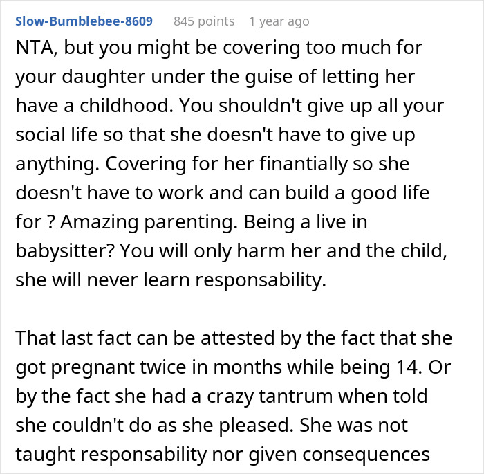 Text exchange discussing grandma not wanting to babysit, highlighting potential parenting and responsibility issues. Text exchange discussing grandma not wanting to babysit, highlighting potential parenting and responsibility issues.