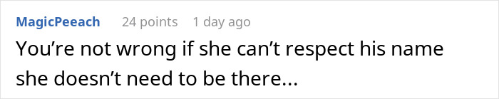 Comment discussing MIL renaming grandson, mentioning respect for his name. Comment discussing MIL renaming grandson, mentioning respect for his name.