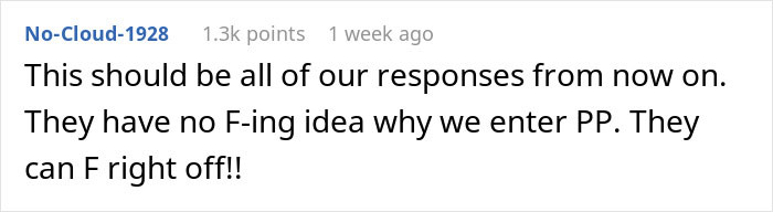 Reddit comment about responses to Planned Parenthood visits and protestors. Reddit comment about responses to Planned Parenthood visits and protestors.