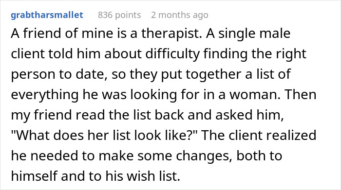 Text post discussing a therapist's advice on dating and personal reflection for a young male client. Text post discussing a therapist's advice on dating and personal reflection for a young male client.