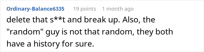 Internet user's comment reacting to shocking laptop discovery by a guy about his girlfriend. Internet user's comment reacting to shocking laptop discovery by a guy about his girlfriend.