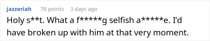 Comment criticizing man for making his girlfriend late to airport, expresses anger and suggests breaking up. Comment criticizing man for making his girlfriend late to airport, expresses anger and suggests breaking up.