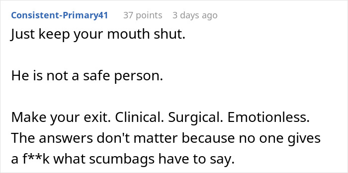 Text exchange discussing relationship advice, with emphasis on staying safe and making a decisive exit. Text exchange discussing relationship advice, with emphasis on staying safe and making a decisive exit.
