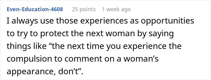 Text post discussing coworker's audacity and advice on commenting on appearance. Text post discussing coworker's audacity and advice on commenting on appearance.