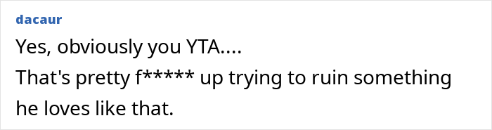 Comment screenshot about a prank on an anti-woke cousin, expressing disapproval. Comment screenshot about a prank on an anti-woke cousin, expressing disapproval.
