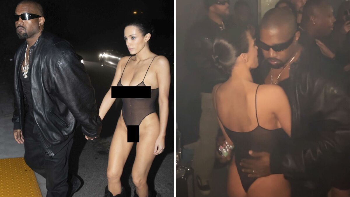 Outrage As Kanye West And Bianca Censori Bring Second Bare Look, Licking Frenzy To Grammys Party